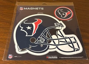 HOUSTON TEXANS - Stockdale 10" Indoor/Outdoor Helmet/Logo MAGNET/SIGN - NEW - Picture 1 of 3