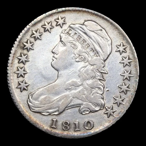 1810 50c Capped Bust Silver Half Dollar *SEGS Graded Coin* Cover