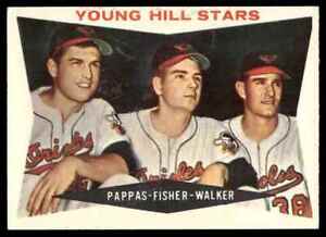 1960 Topps Milt Pappas/Jack Fisher/Jerry Walker Orioles #399 C77