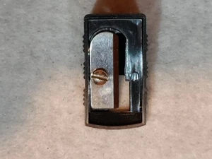 Vintage - Mini Pencil Sharpener - Plastic - Black - Made in W. Germany - Picture 1 of 8