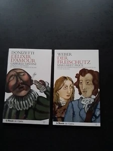 LOT LE MONDE DE L'OPERA - 2x2 CDs - DONIZETTI L'elixir & WEBER Der Freischutz - Imagen 1 de 2