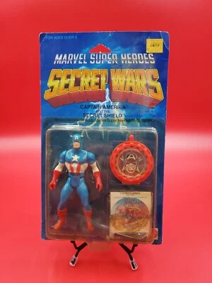 Figura de acción Marvel Super Heroes Secret Wars Capitán América Mattel 1984 nueva en caja Foto 1 de 4