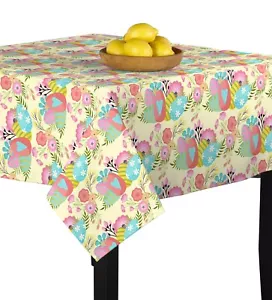 Tovaglia quadrata firmata floreale uovo di Pasqua misure assortite - Foto 1 di 1