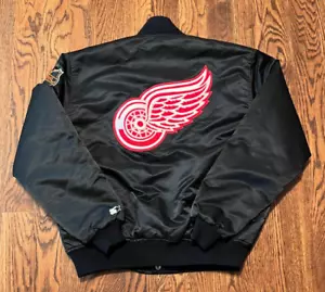 Giacca starter vintage Detroit Red Wings grande anni 80 hockey NHL Yzerman Probert - Foto 1 di 3