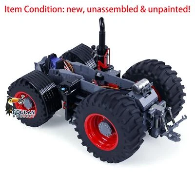 1:16 LESU Metal Chassis 4*4 Kits For AOUE-1050 RC Tractors Car Model W/ Motor - Image 1 of 4