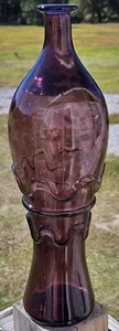 Vintage Amethyst Rossini Empoli Glass Decanter. Made In Italy. 14 3/8" Tall. - Picture 1 of 13