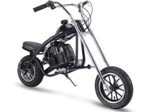 Gas Power Mini Kids Bike Chopper 49cc 2-Stroke Pit Motorcycle Scooter Blue - Picture 1 of 6