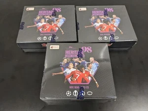 3x 2022-23 Topps Merlin Heritage 98 Soccer Hobby Box - New Sealed - Picture 1 of 2
