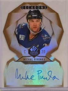Michal Pivonka 2020-21 Upper Deck SP Signature Edition Legends Decagons GoldAuto - Picture 1 of 2