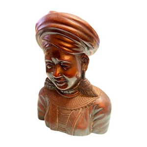 Vintage Laotian Woman Bronze Bust Vietnam War Era Possibly by Nguyen Thanh Le - Picture 1 of 4