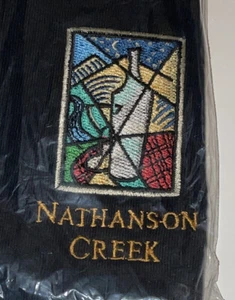 Nathanson Creek Embroidery Logo Hanes beefy t-shirts. Black Adult L (42-44) NWT - Picture 1 of 6