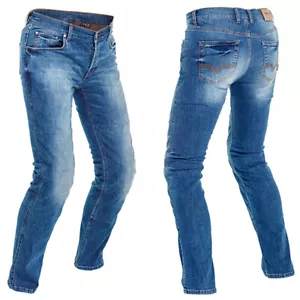 RICHA PROJECT Light Blue Denim Cordura Motorcycle CE Armour Slim Fit Jeans - Bild 1 von 3