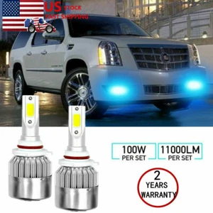 Ice blue LED Headlight Kit H10 9145 Fog Light for Cadillac Escalade 2007-2014 - Bild 1 von 11