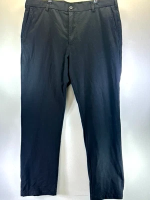 Izod Straight Leg American Chino Flat Front Black Mens 38/32 - Image 1 of 4