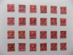 U S Coll'n of (24) used Diffn't cities PRECAN. DEFIN--7-25-H-2 C WASHINGTON- - Picture 1 of 2