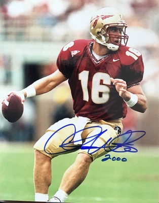 FOTO 8x10 firmada por Chris Weinke del estado de Florida con certificado de autenticidad Foto 1 de 4