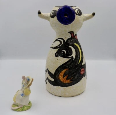 Mid Century Sanguino Toledo Bull Jug 24cm – Picasso Style Spanish Pottery - Image 1 of 4