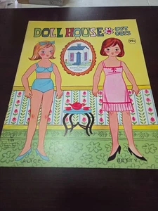 Vintage Doll House Cut Outs Paper Doll book, Uncut, Great shape! - Picture 1 of 2