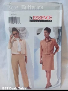 New Misses 8 10 12 Short Jacket A Line Skirt Pants Pockets Sewing Pattern 5005 - Picture 1 of 3