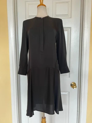 THEORY black silk shirt dress size 8 - Image 1 of 4
