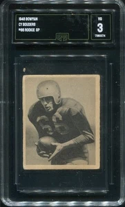 1948 Bowman #66 Cy Cecil Souders Detroit Lions – Rookie – Short Print - GMA 3 VG - Picture 1 of 2