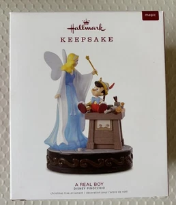 Hallmark 2018 Disney PINOCCHIO A Real Boy MAGIC Keepsake Ornament BLUE FAIRY New - Picture 1 of 2