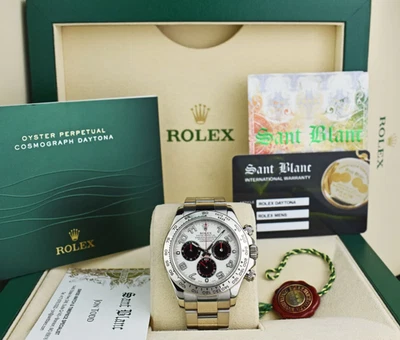 ROLEX 18kt White Gold DAYTONA White Black Panda Dial Model 116509 SANT BLANC - Image 1 of 4