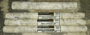 3 Rolls VINTAGE NOS Eisenhart Wallcovering WallPaper SN04255 Gold Marble Design - Picture 1 of 4