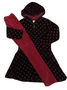 EUC Gymboree Holiday Panda black/red velour tunic dress leggings Sz 7-8 - Picture 1 of 4