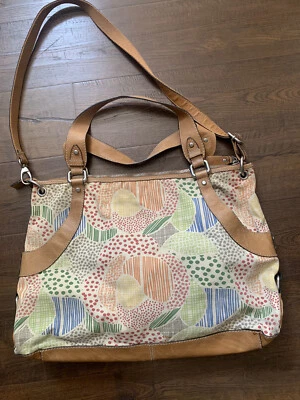 Bolso grande de lona vintage FOSSIL ZB3678 Foto 1 de 4