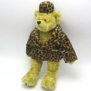 TY Attic Treasure ISABELLA Plush Bear 13" Coat Hat Jointed 1993 No Heart Tag - Picture 1 of 12