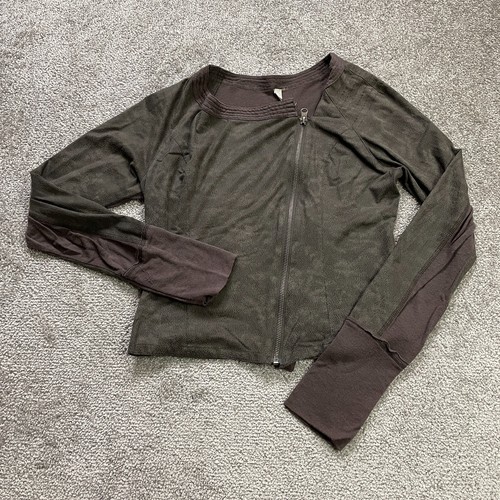 VETEMENTS Giacca Miilla capospalla donna marrone medio full zip manica lunga elasticizzata casual