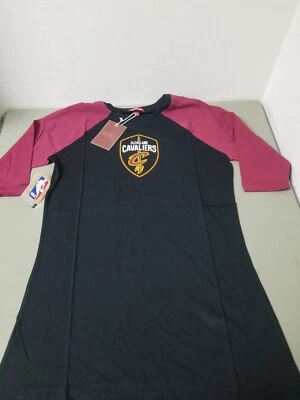 New Mitchell & Ness Womens NBA Cleveland Cavaliers Raglan T-Shirt Dress. - Image 1 of 4