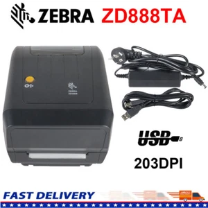 Zebra ZD888TA 203DPI USB Thermotransfer Thermodirekt Barcode Etikettendrucker - Bild 1 von 9