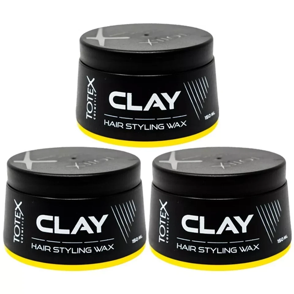 Totex Hair Styling Clay Wax | Natural Matte Look | Coconut Scent | (Pack Of 3)