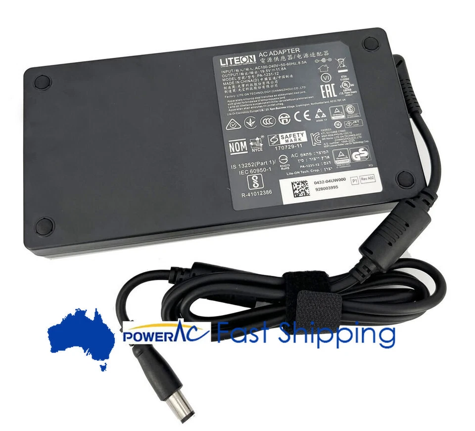 Genuine LITEON 19.5V 11.8A 230W AC Adapter Charger PA-1231-12 Power Supply  - Image 1 of 4