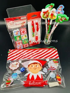 Elf on the Shelf 16pc Gift Pack Pencils Erasers Pens Pencil Case New Christmas - Picture 1 of 9