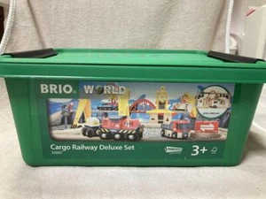 BRIO Cargo Rail Deluxe Set WORLD 33097 54Pieces Wooden Toy Train 3years~ - Picture 1 of 10