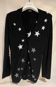 Designer Paul Smith 100% Cashmere Stars Cardigan S - Picture 1 of 5