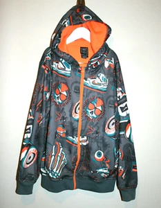 Boys NIKE Skateboarding Skater Gray Full Zip Hooded Jacket Sweatshirt 12-13 Y - Picture 1 of 8
