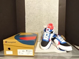 CHAMPION 93EIGHTEEN BLOCK MEN SNEAKERS SHOES 8.5 RED/WHITE/BLUE ATHLETIC TENNIS! - Picture 1 of 4