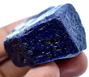 418.5 Ct Natural Huge Blue Sapphire Certified Specimen Facet Rough Treated - Picture 1 of 5