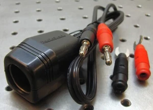 Radio Shack Auto accessory Cigarette Lighter Power Socket / Banana jacks 22-540 - Picture 1 of 4