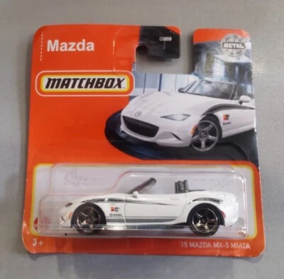 MAZDA MX 5 Matchbox metal MX5 Miata Jdm 61/100 Mattel '15 mx-5 C0859 - Immagine 1 di 4