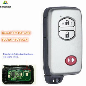 for Toyota 4Runner 2009-2019 Keyless Smart Remote Key Fob HYQ14ACX - 271451-5290 - Imagen 1 de 4