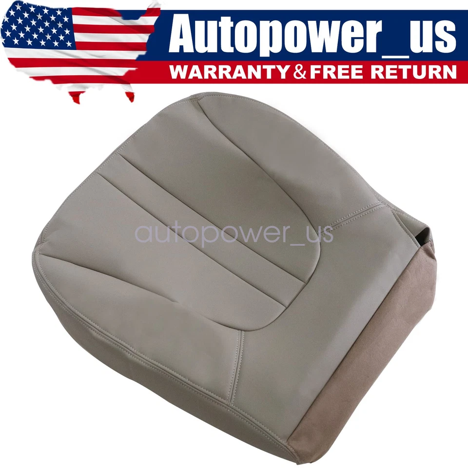 Cubierta de asiento de cuero inferior bronceada para Ford Expedition Eddie Bauer 1997-2002 Foto 1 de 4