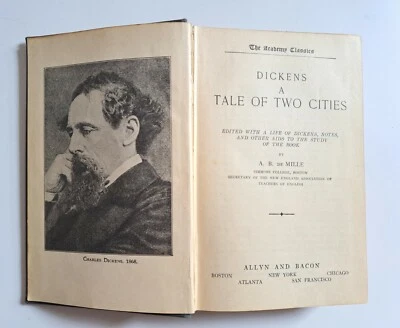 A TALE OF TWO CITIES ~ Charles Dickens 1922 HC Academy Classics Allyn and Bacon - Image 1 of 4