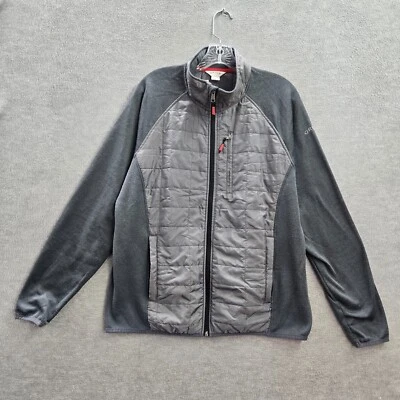 Orvis Women Jacket Large Gray Quilted Pockets Full Zip Mock Neck Outdoor Hiking - Imagem 1 de 4