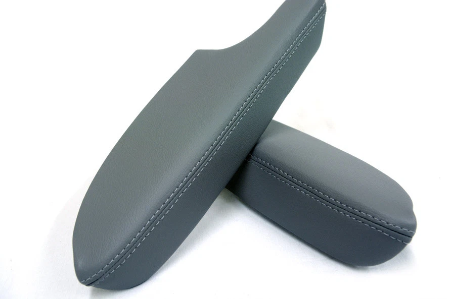 Apoio de braço para painel de porta de couro sintético Acura TSX compatível com 09-14 cinza - Imagem 1 de 1