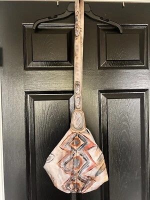 Bolso de Mano Jane Yoo Pintado a Mano Arte Cuero Hobo Hippie Nuevo sin Etiquetas * 1 Cartera 2 Estilo * Foto 1 de 4